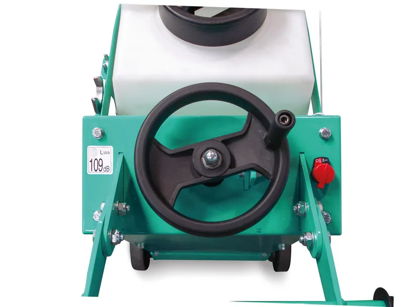 Terra Cut 500 Floor Saw: Blade Height Adjustment Wheel